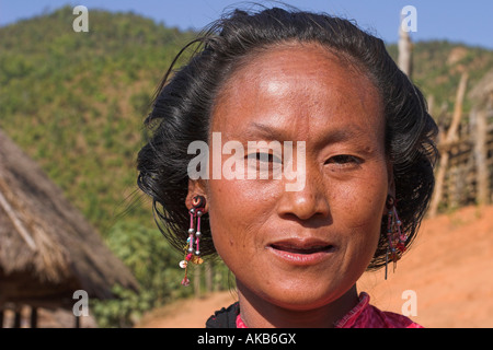 Myanmar, Shan state, Kengtung (Kyaing Tong), Ann Village Stock Photo