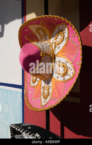 Mexico, Sinaloa State, Mazatlan, Port of Mazatlan, Mexican Souvenir Hat Stock Photo