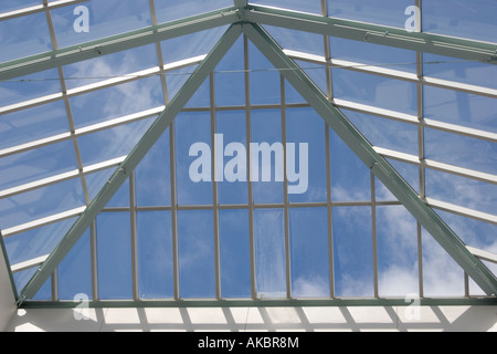 Triangle shape in Skylight Window Stock Photo