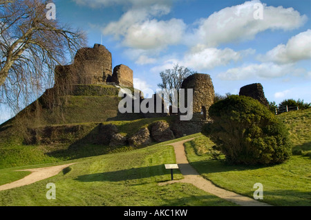 launceston castle cornwall Stock Photo
