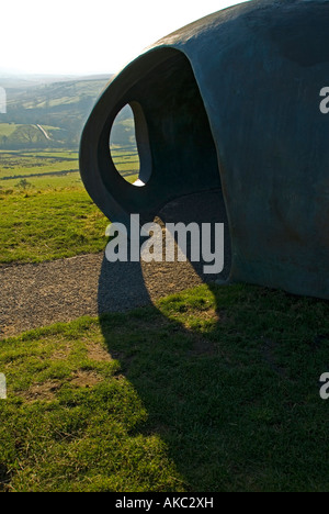 Atom, a sculpture above Wycoller, Lancashire, UK. One of the Lancashire ...