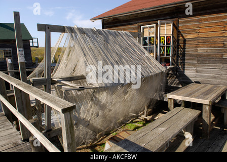 Leland Michigan Historic District also known as Fishtown Stock Photo