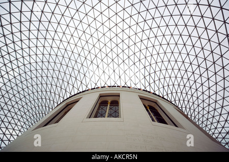 The roof and  Reading Room in the Great Court of the British Museum. London, England.