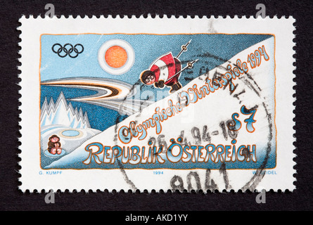 Austrian postage stamp Stock Photo