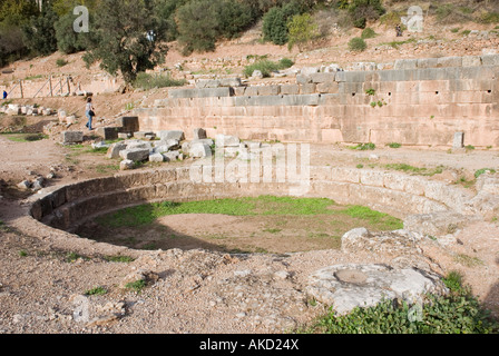 Gymnasium baths at Ancient Delphi. Stock Photo