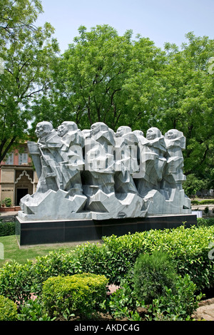 INDIA Delhi Gandhi Salt march monument Stock Photo - Alamy