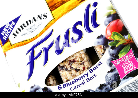 Blueberry Cereal Bars Stock Photo