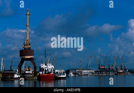 Russland, Kaliningrad (Königsberg), Hafen am Pregel (Pregolja) Stock Photo