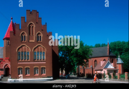 Russland, Kaliningrad (Königsberg), Baltijsk (Pillau,) ehemals reformierte, heute russisch-orthodoxe Kirche Stock Photo