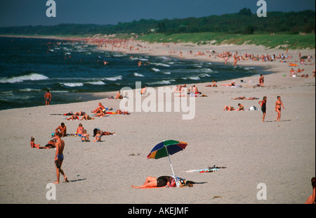 Russland, Kaliningrad (Königsberg), Baltijsk (Pillau), Strand an der Ostsee in Pillau Stock Photo