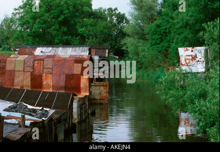 Russland, Kaliningrad (Königsberg), Jantarny (Palmnicken), Kanal bei Palmnicken Stock Photo