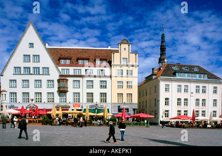 Estland, Tallin, Rathausplatz Stock Photo