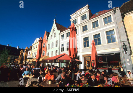 Estland, Tallin, Rathausplatz Stock Photo