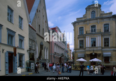 Estland, Tallin, Rathausplatz Stock Photo