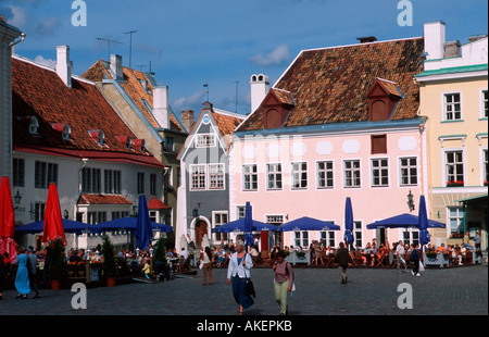 Estland, Tallin, Rathausplatz Stock Photo