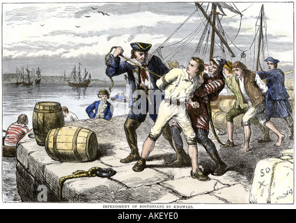 1812 war response to impressment of the americans into the british navy