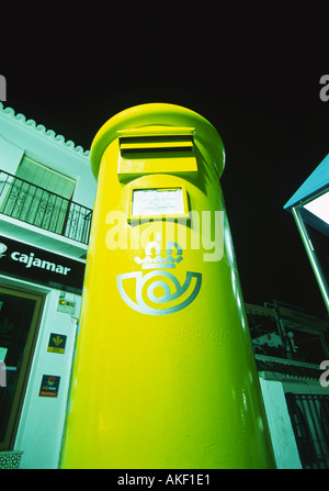 spanish post box in mijas Stock Photo