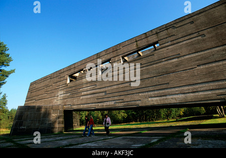 Lettland, Salaspils bei Riga, Gedenkstätte auf dem Gelände des ehemaligen KZ Stock Photo