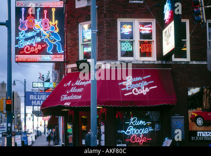 Memphis Beale Street Stock Photo