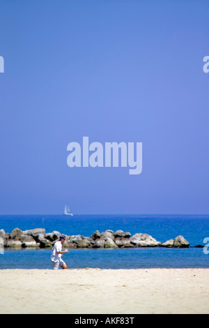 Beach, Riviera street, Pescara, Abruzzo, Italy Stock Photo - Alamy