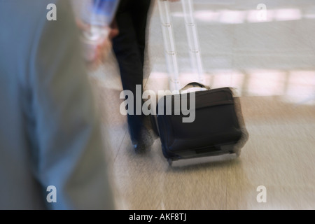 Two business executives at an airport Stock Photo