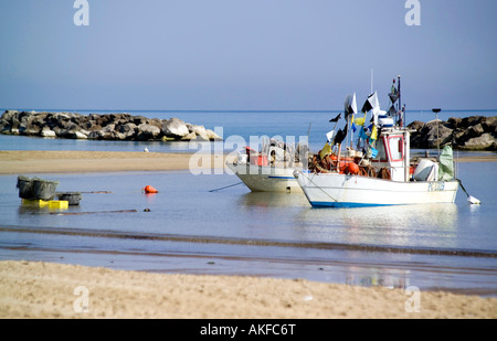 Montesilvano beach, Montesilvano Spiaggia, Abruzzo, Italy Stock Photo