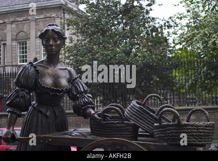 Statue of Molly Malone Grafton Street Dublin Stock Photo