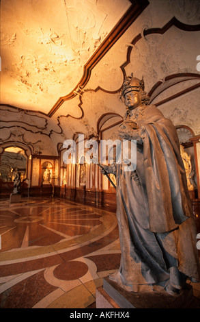 Unteres Belvedere, Marmorsaal, Statue des Gemahls von Maria Theresia, Stefan von Lothringen Stock Photo