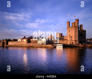 GB - WALES: Caernarfon Castle Stock Photo