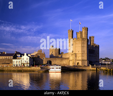 GB - WALES: Caernarfon Castle Stock Photo