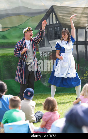 outdoor thetare production of alice in wonderland beeston cheshire uk 2005 Stock Photo