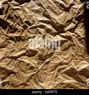 crumpled packing paper Stock Photo