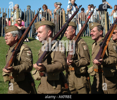 Dads Army on the March at Goodwood Revival 2005 Stock Photo