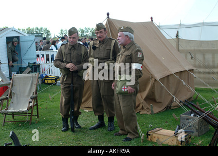 Dads Army in Camp at Goodwood Revival Meeting 2005 Stock Photo