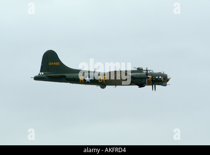 Last Surviving Boeing B17 Flying Fortress in UK Overflying Goodwood ...