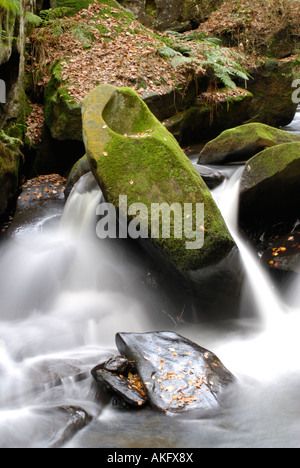 The fairies seat at Healey Dell in Rochdale, Lancashire , North West England Stock Photo