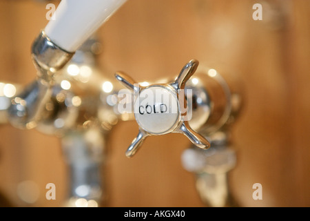 Cold water tap Stock Photo
