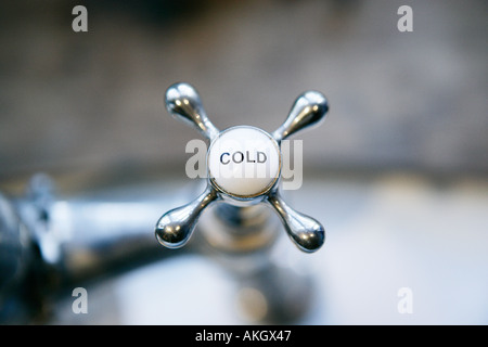 Cold water tap Stock Photo