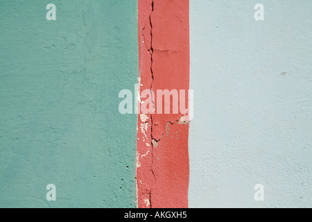 Detail of a painted wall Stock Photo
