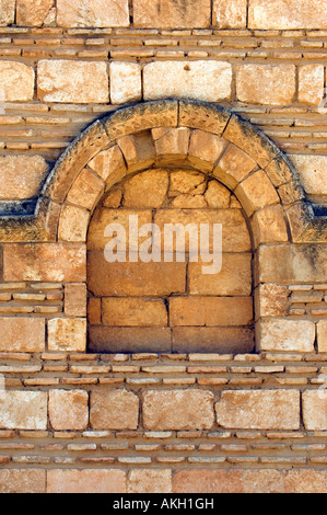 window in Anjar Castle Lebanon Middle East Stock Photo