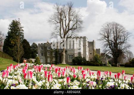 The main house which is now a college at West Dean Gardens in West Sussex Stock Photo