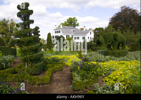 Green Animals Topiary Garden Portsmouth Rhode Island Stock Photo