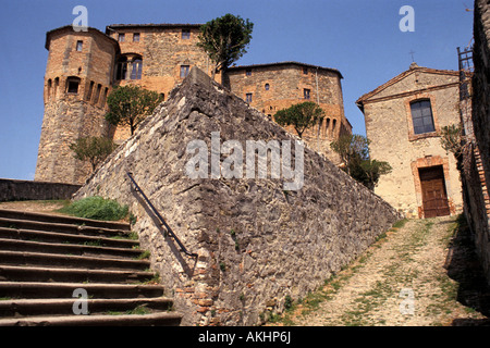 Fregoso fortress, Sant'agata Feltria, Marche, Italy Stock Photo