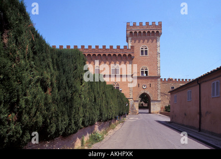 Conti della Gherardesca castle, Bolgheri, Tuscany, Italy Stock Photo