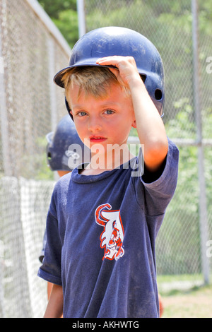 6 year old Chase Moeller in his Detroit Tigers T shirt Stock Photo