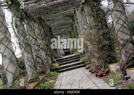 The Edwardian Pergola at West Dean Gardens in West Sussex Stock Photo