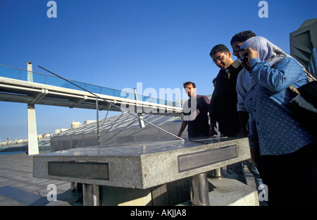 Egyptian Visitors at the Library of Alexandria Stock Photo