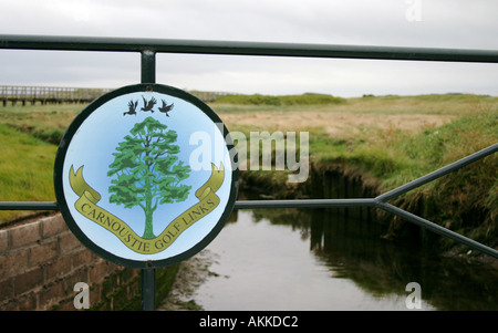 Carnoustie Championship Course logo Golf venue for the 2007 British Open Championship Stock Photo