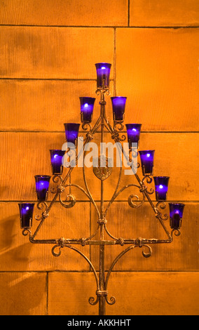 Candle stand at St. Thomas Church, 5th Avenue, Midtown Manhattan, New York City, New York, USA Stock Photo