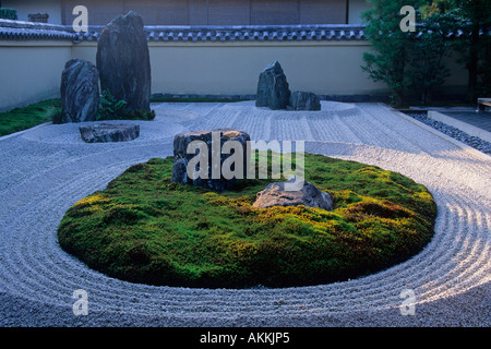 The Ryugen-in zen garden at Daitokuji Temple in Kyoto Japan Asia Stock Photo